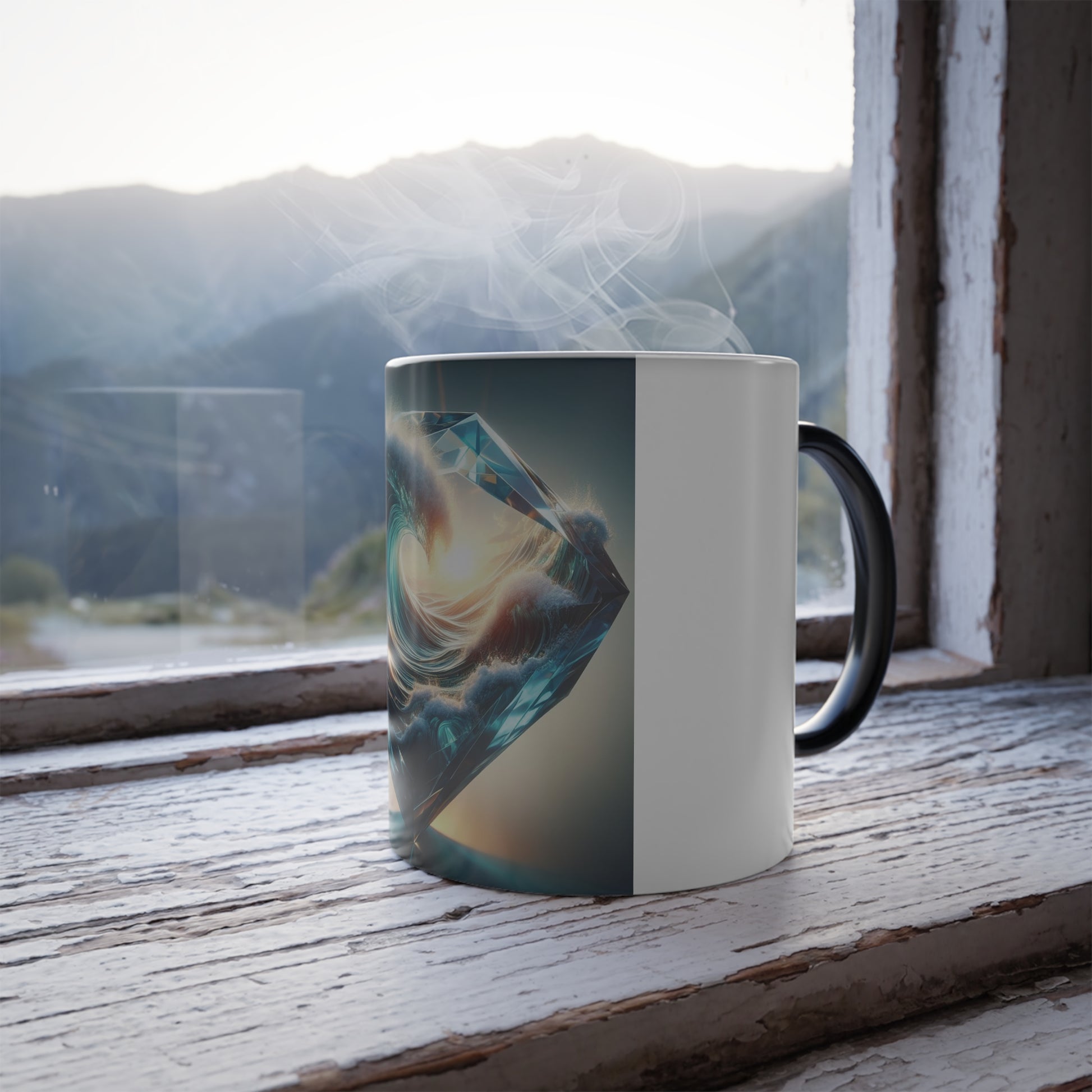 Sunrise Wave Heat Reactive Coffee Mug, 11oz Start Your Day with Our Heat-Activated Sunrise Wave Mug Experience the Magic of a Personal Sunrise with Every Morning Coffee - Sunrise Wave Heat Reactive Coffee Mug, 11oz Start Your Day with Our Heat-Activated Sunrise Wave Mug Experience the Magic of a Personal Sunrise with Every Morning Coffee - 